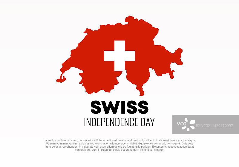瑞士独立日背景横幅海报图片素材