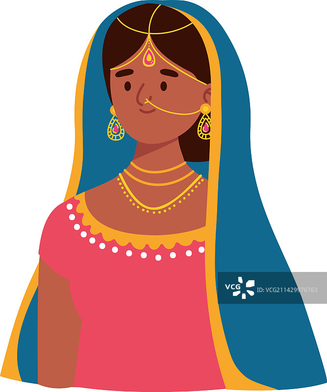 优雅女人印度文化图片素材