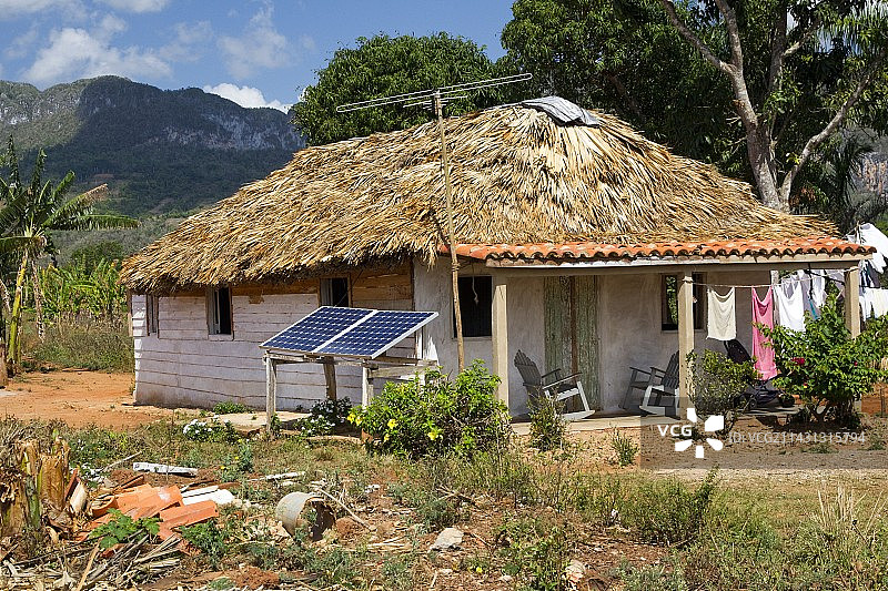 古巴农村地区的太阳能图片素材
