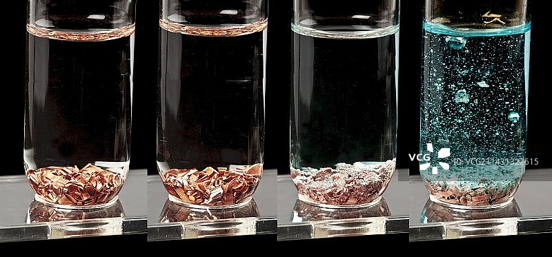 铜和酸反应图片素材