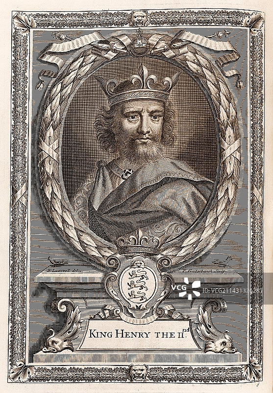 亨利二世，英国国王图片素材