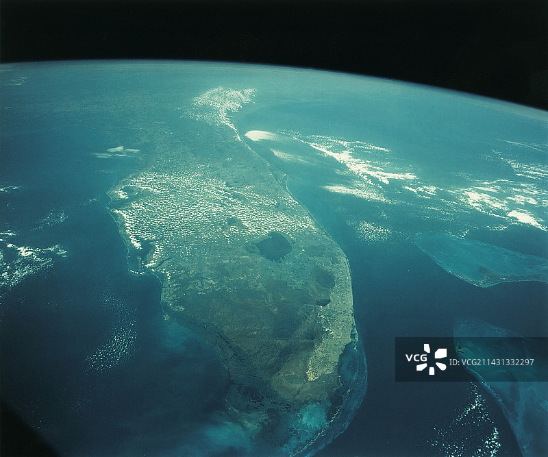 太空中的佛罗里达图片素材