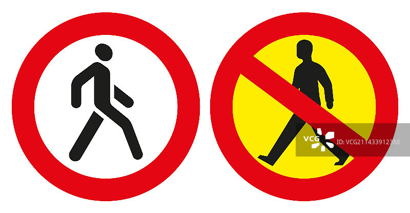 欧洲道路标志道路标志禁止通行图片素材
