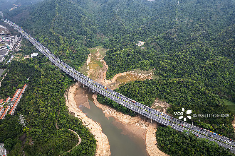深圳高速公路航拍图片素材