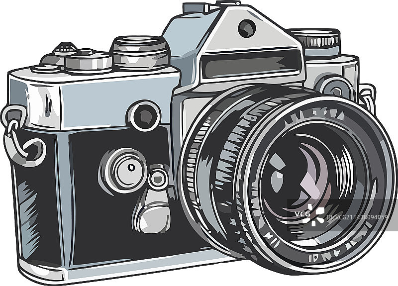 古董相机象征着摄影师的创造力图片素材
