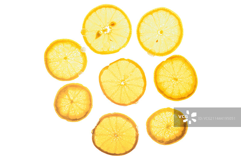 柠檬片橘子片图片素材