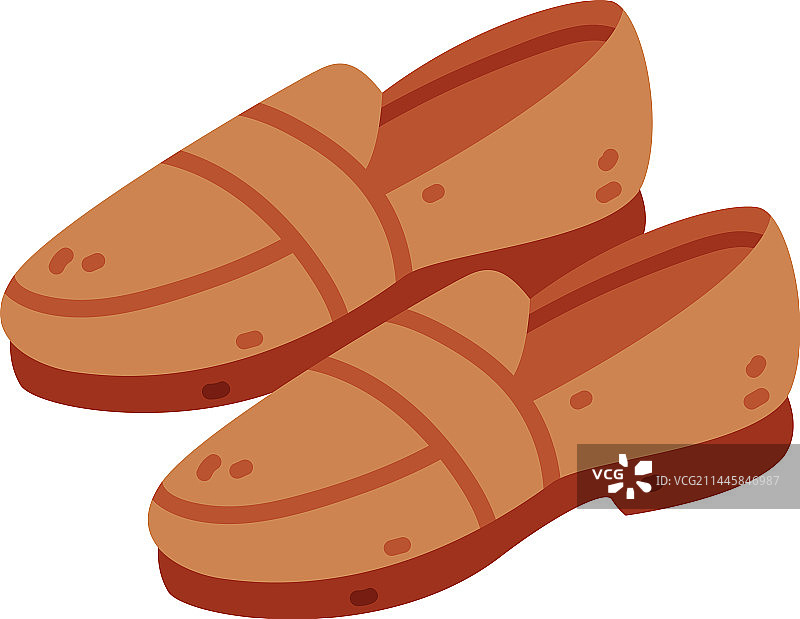 棕色皮鞋作为秋季鞋类图片素材