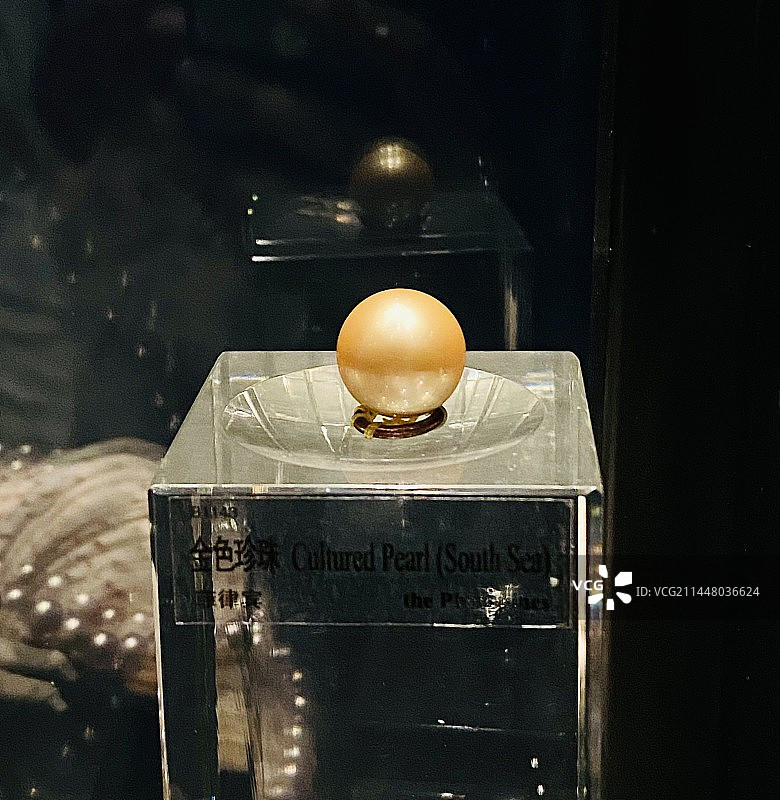 中国地质博物馆金色珍珠图片素材