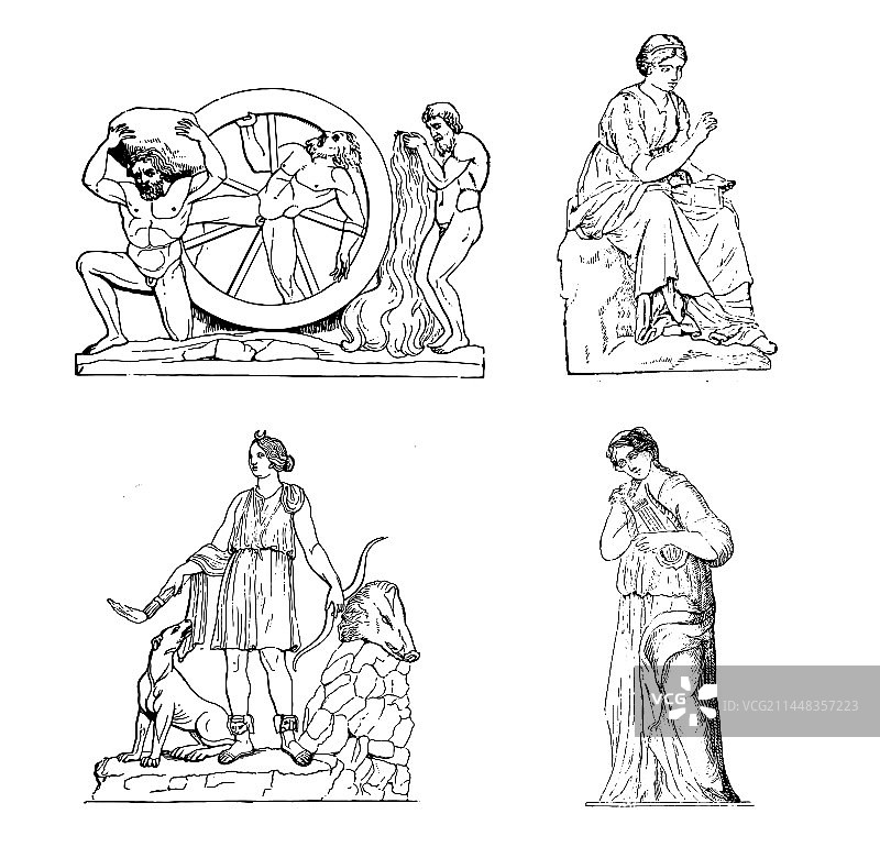 希腊古代雕塑神秘集图片素材