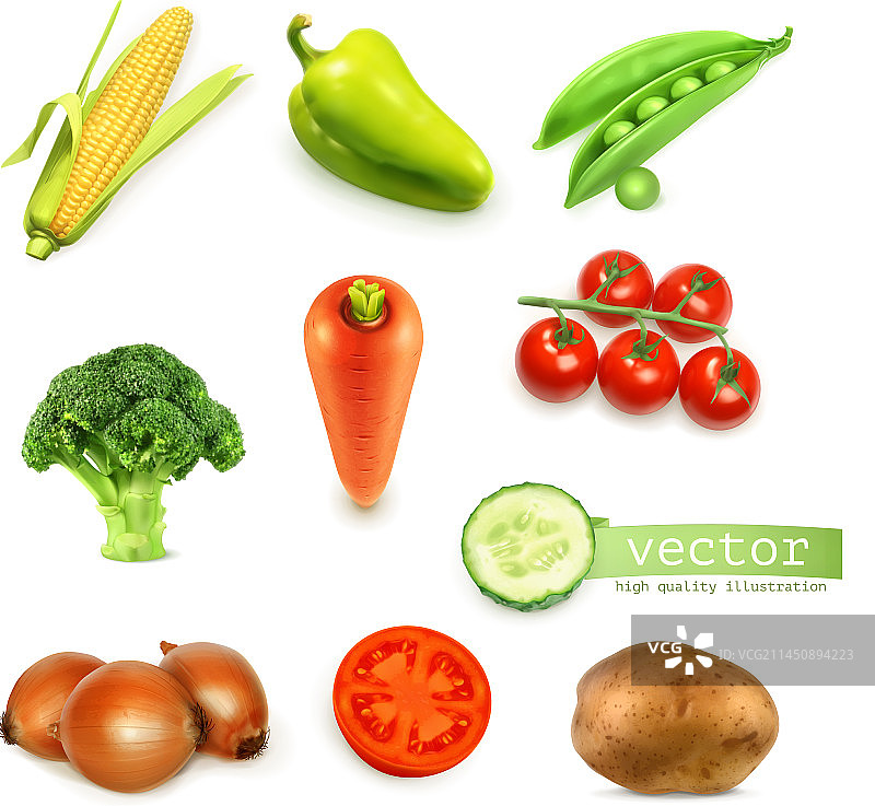 一套蔬菜图片素材