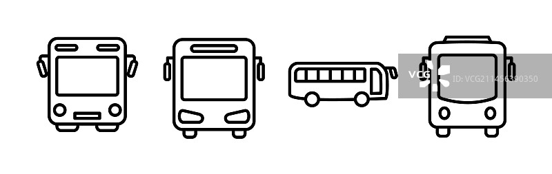 巴士图标巴士图标图片素材