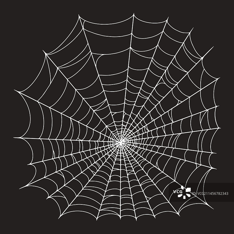 令人毛骨悚然的蜘蛛网单色元素图片素材