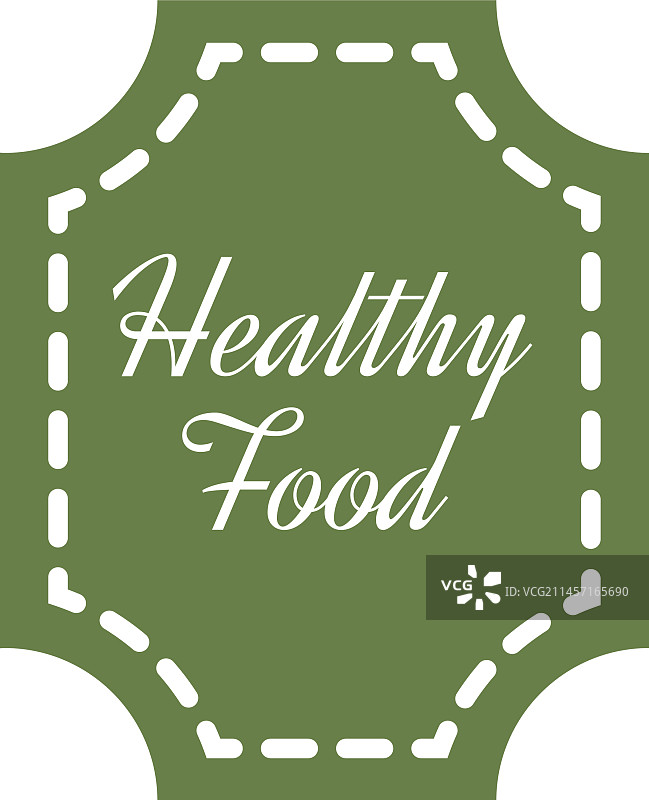 健康食品绿色标签有机产品贴纸图片素材