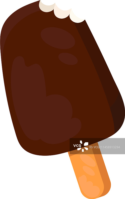 巧克力冰淇淋图标设计图片素材