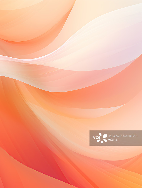 【AI数字艺术】橘色抽象线条背景图片素材