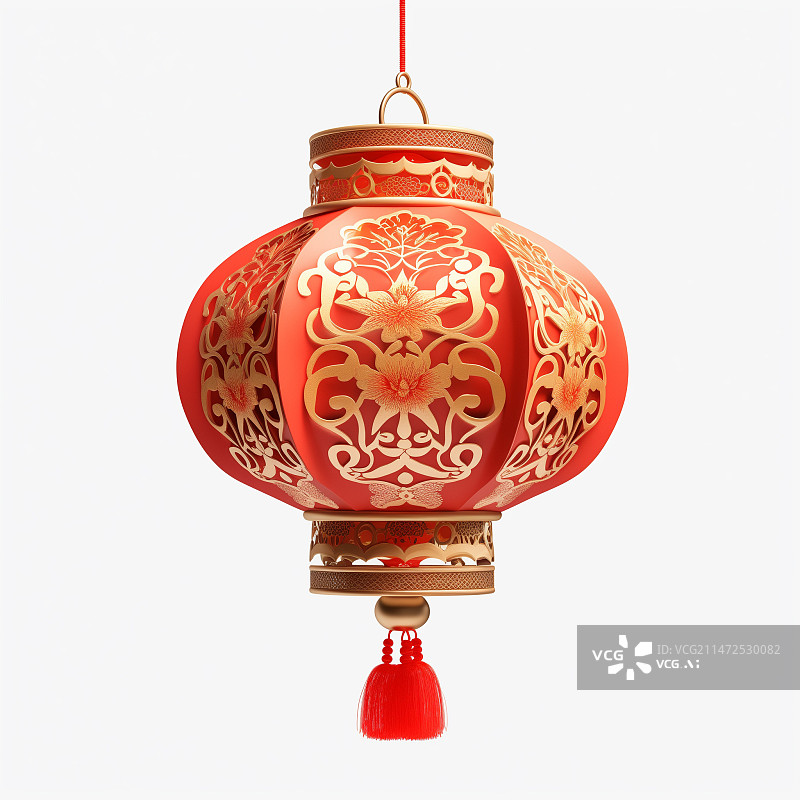 【AI数字艺术】春节中国传统灯笼图片素材