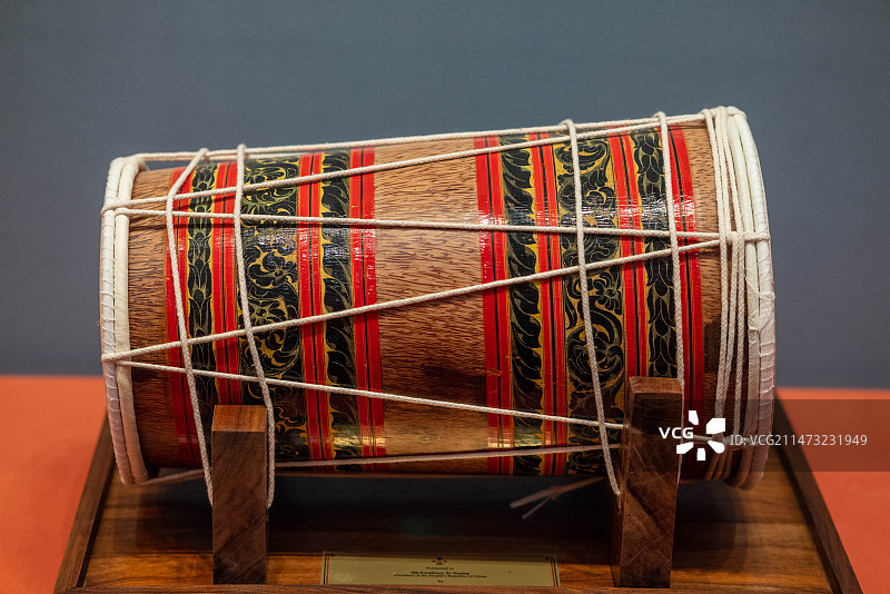 中央礼品文物管理中心传统椰子木鼓图片素材
