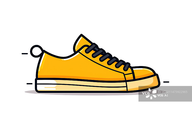 【AI数字艺术】鞋子元素卡通插画图标白色背景图片素材