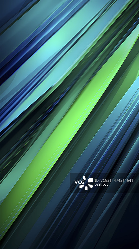 【AI数字艺术】码蓝绿色立体几何抽象图形海报背景图片素材