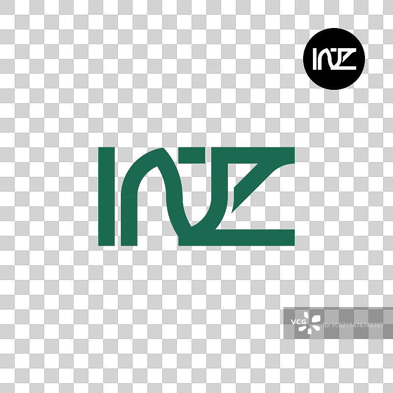 字母inz字母组合标志设计图片素材