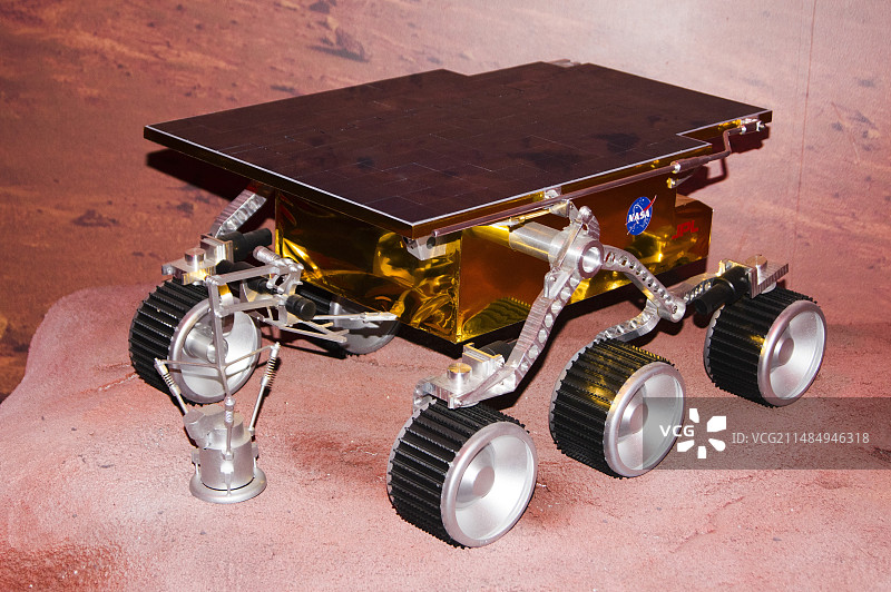肯尼迪航天中心的火星探测器模型。图片素材