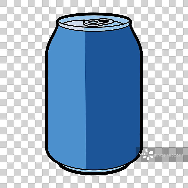 能量饮料蓝罐图片素材