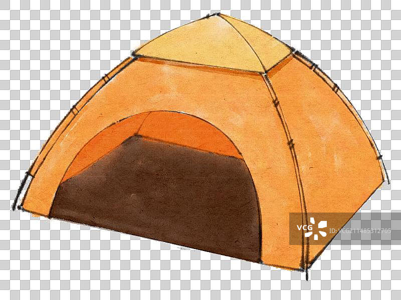 露营旅游春游元素-帐篷图片素材