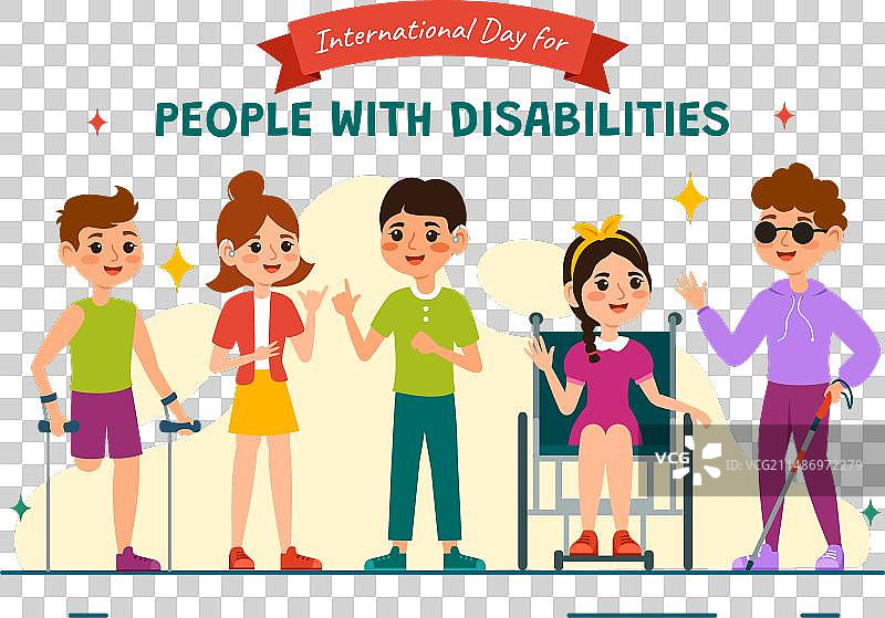 国际残疾人日图片素材