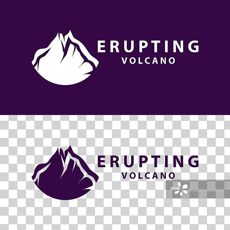 火山标志设计灵感来源于自然风光图片素材
