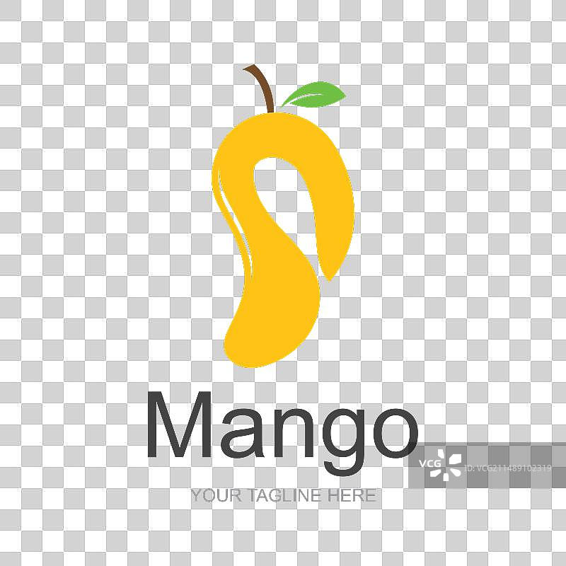 芒果标志水果设计简约简约的风格图片素材
