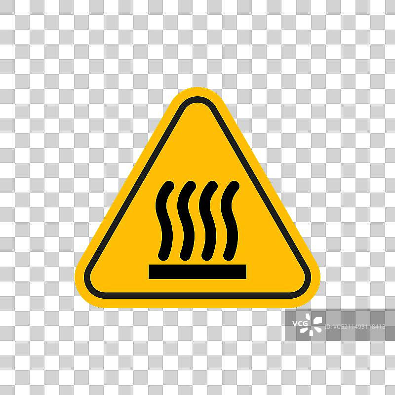 注意热表面标识不要接触热烧伤图片素材
