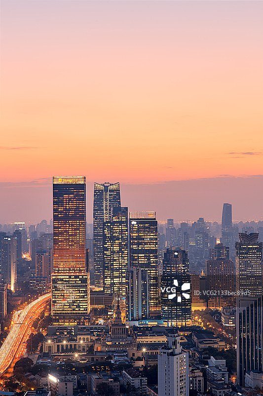 高清上海城市鸟瞰图片素材