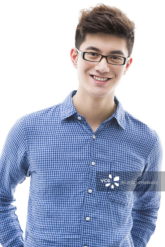 戴眼镜的年轻男子图片素材