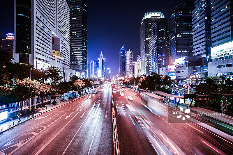 中国深圳城市夜景图片素材