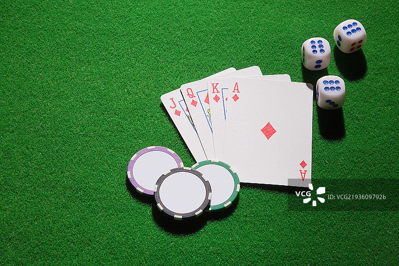 扑克牌骰子图片素材