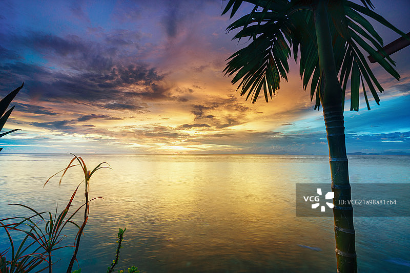 马布岛日落图片素材