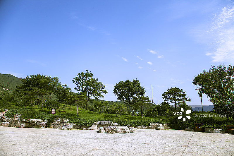 中国古典园林中的广场图片素材