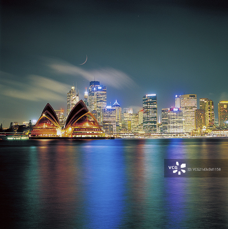 澳大利亚悉尼城市建筑夜景图片素材
