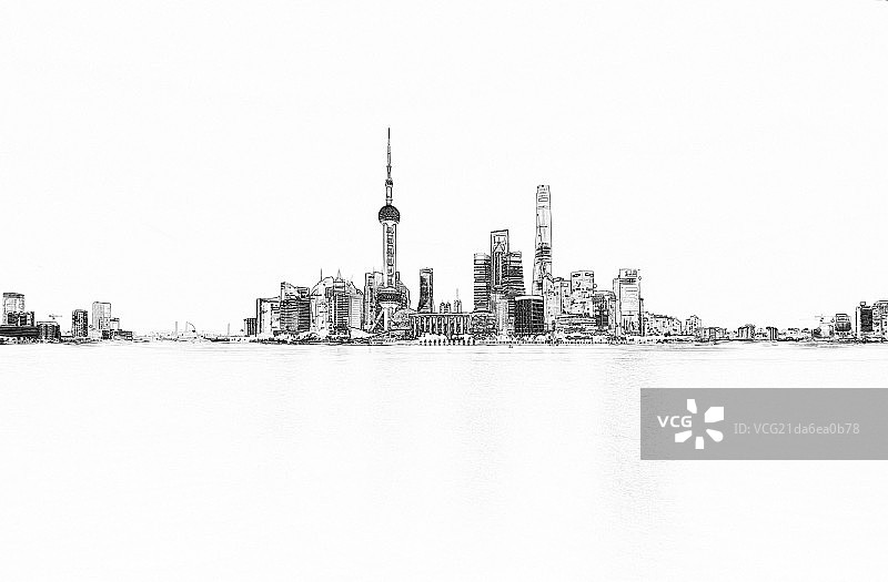 上海 漫画 素描图片素材