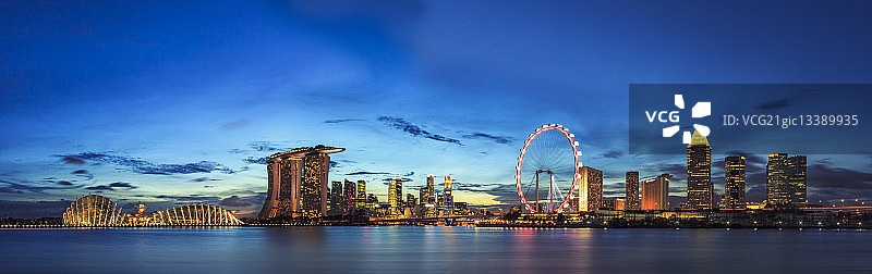 新加坡之夜，新加坡图片素材