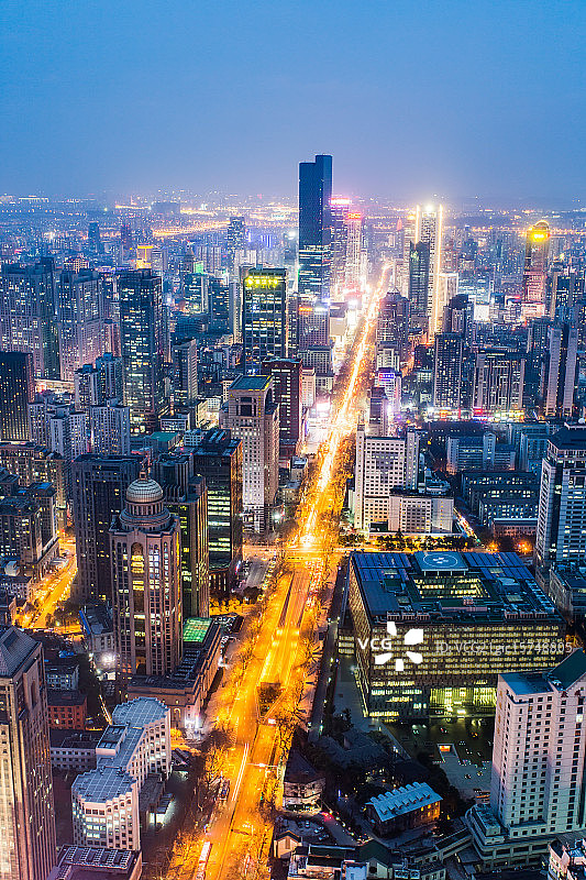 高清南京城市夜景图片素材