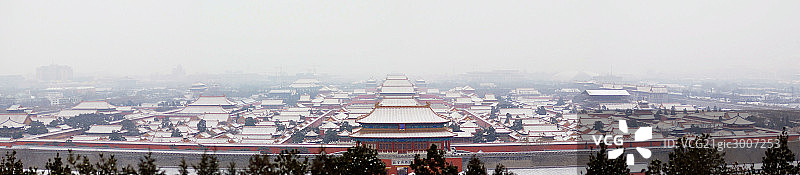 冬季白雪覆盖的故宫图片素材
