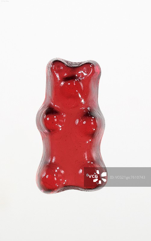 一只红色的Gummi熊图片素材