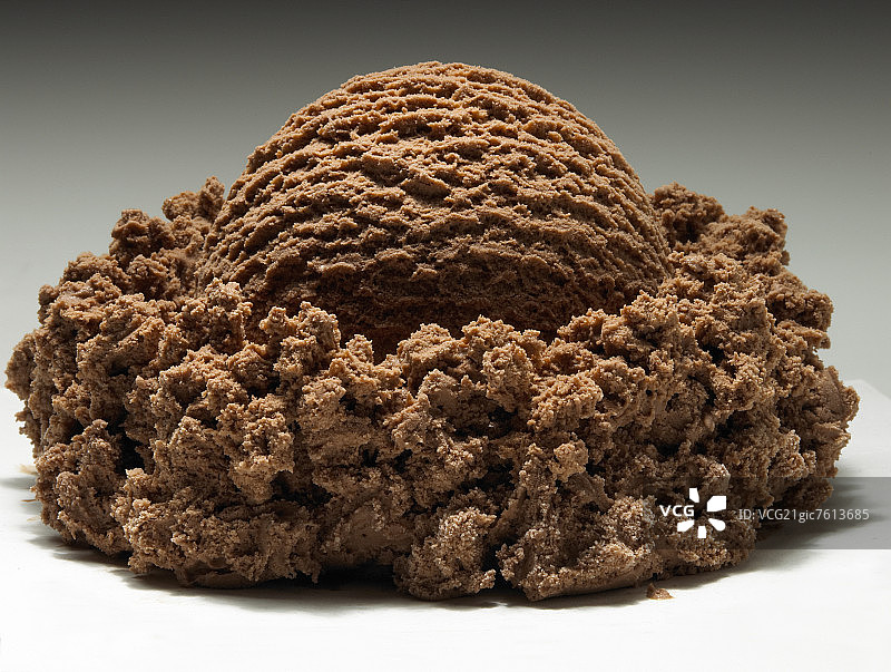 一勺低脂巧克力冰淇淋图片素材