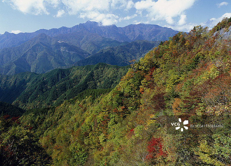 大辅山，神山，吉野，奈良，日本图片素材