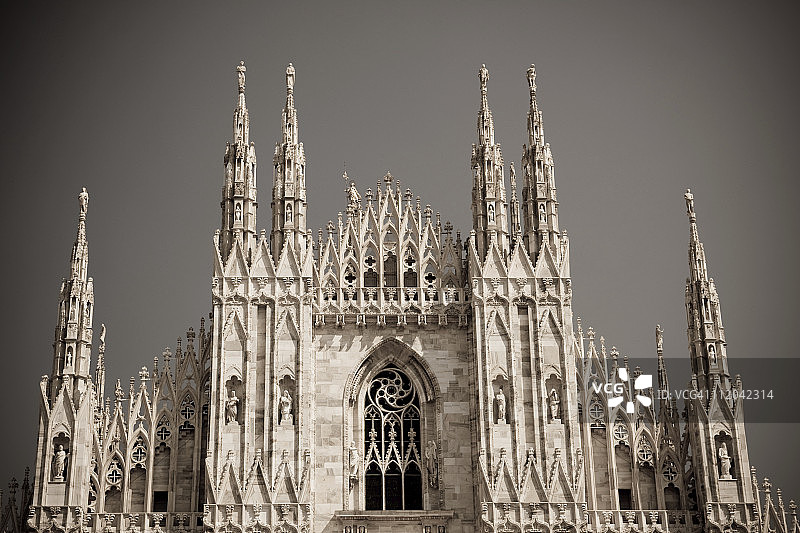 米兰大教堂，大教堂-伦巴第亚，意大利图片素材