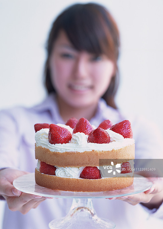 草莓蛋糕图片素材