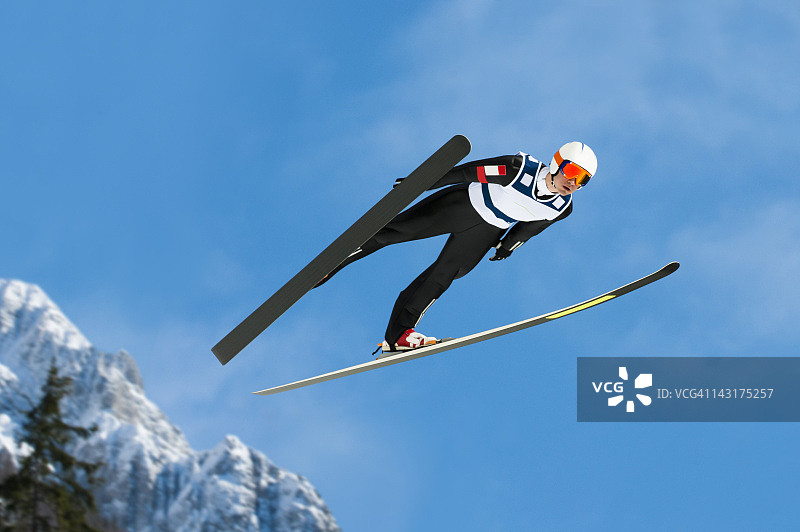 空中跳台滑雪图片素材