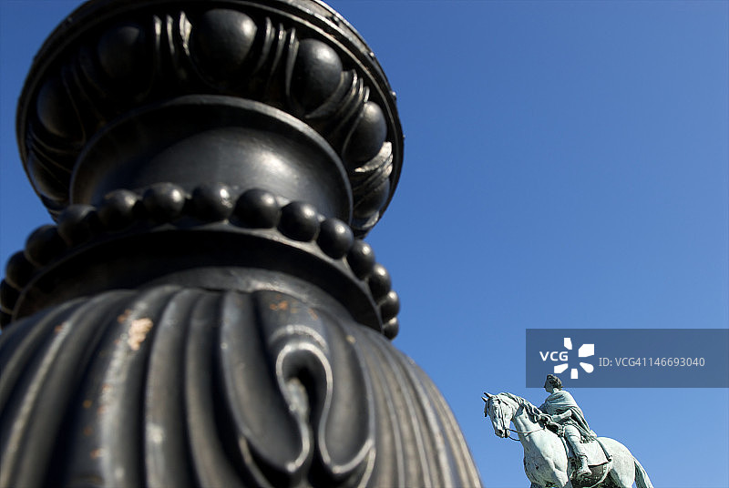 国王弗雷德里克五世，阿马林堡宫殿广场图片素材