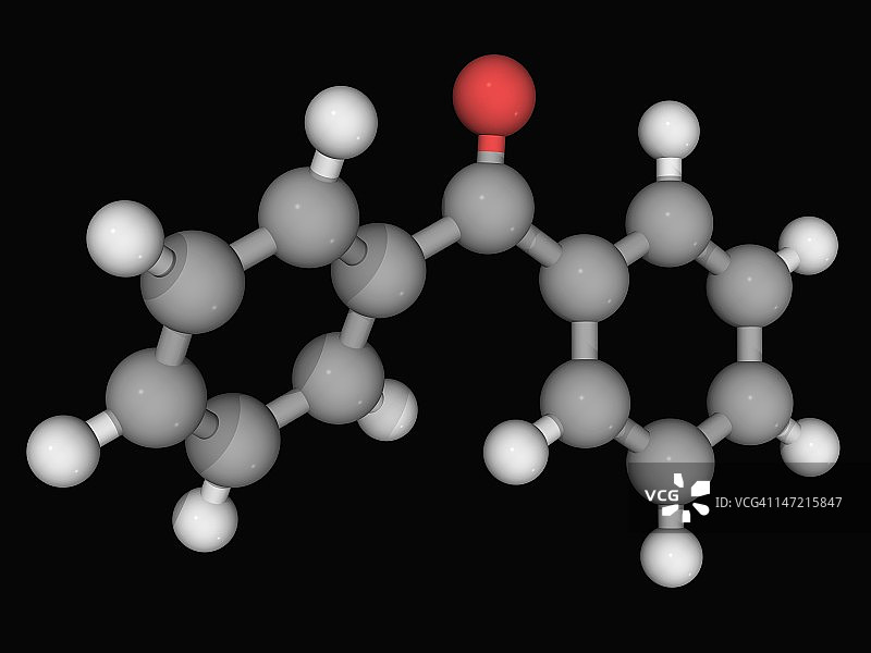 苯甲酮分子图片素材